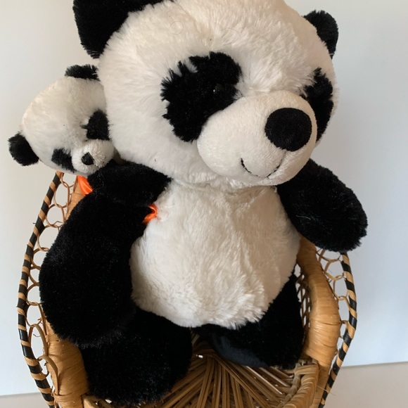 Hugfun Plush Panda Bear Mom and Baby 16” - Picture 5 of 9